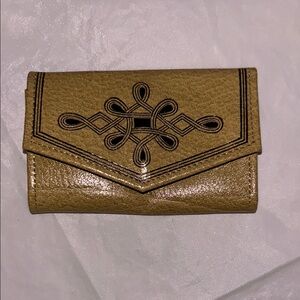 Vintage Princess Gardner Genuine Leather Key Holder Mini Wallet